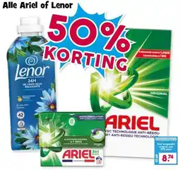 Boon`s Markt Alle Ariel of Lenor aanbieding