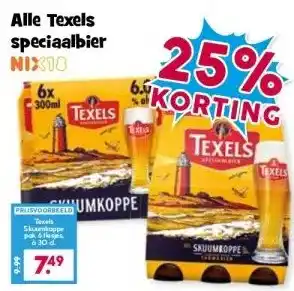 Boon`s Markt Alle Texels speciaalbier NIX18 aanbieding