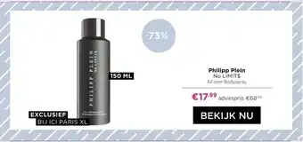 ICI Paris XL Philipp Plein NO LIMIT$ All over Bodyspray aanbieding