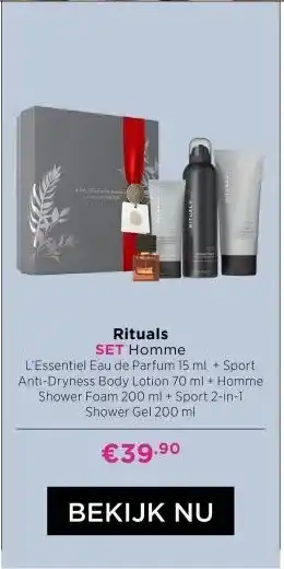 ICI Paris XL Rituals SET Homme aanbieding