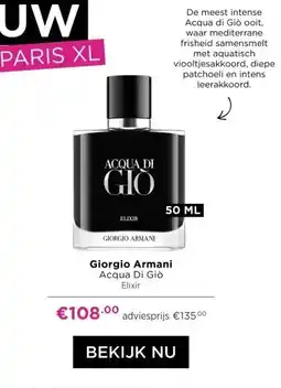 ICI Paris XL Giorgio Armani Acqua Di Giò Elixir aanbieding