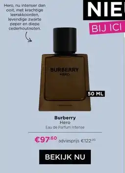 ICI Paris XL Burberry Hero Eau de Parfum Intense aanbieding