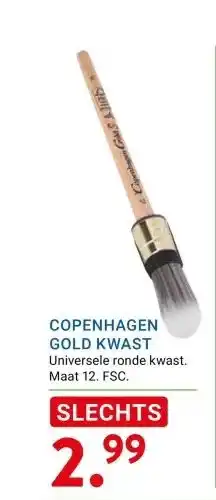 Kluswijs COPENHAGEN GOLD KWAST aanbieding