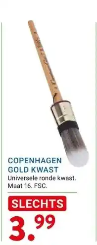 Kluswijs COPENHAGEN GOLD KWAST aanbieding
