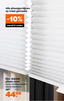 Kwantum Dubbel Plissé Jana aanbieding