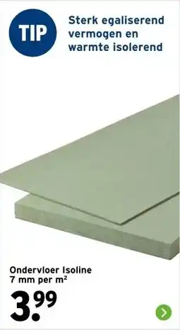GAMMA Ondervloer Isoline 7 mm per m² aanbieding