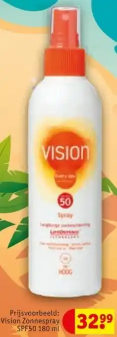 Kruidvat Vision Zonnespray SPF50 aanbieding