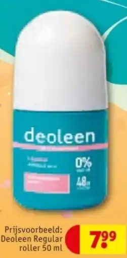 Kruidvat Deoleen Regular roller aanbieding
