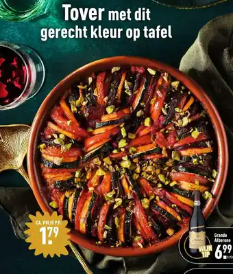 ALDI Tover met dit gerecht kleur op tafel aanbieding