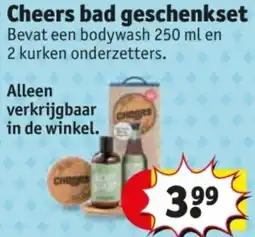 Kruidvat Cheers bad geschenkset aanbieding