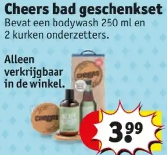 Kruidvat Cheers bad geschenkset aanbieding