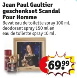 Kruidvat Jean Paul Gaultier geschenkset Scandal Pour Homme aanbieding