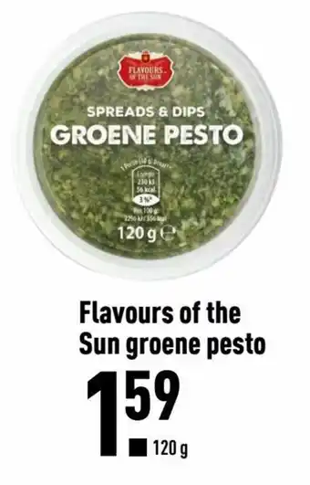 ALDI Flavours of the sun groene pesto 120g aanbieding