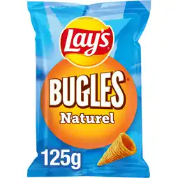 Jumbo Lay's Bugles Naturel Zout Chips 125 g aanbieding