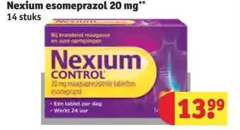 Kruidvat Nexium esomeprazol 20 mg aanbieding