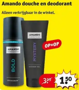 Kruidvat Amando douche en deodorant aanbieding