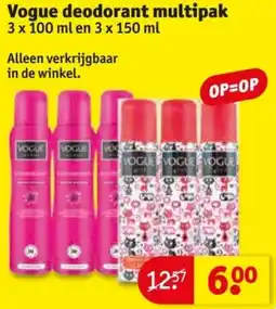 Kruidvat Vogue deodorant multipak aanbieding