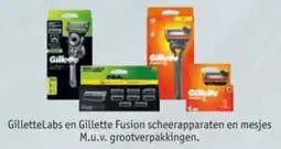 Kruidvat GilletteLabs en Gillette Fusion scheerapparaten en mesjes aanbieding