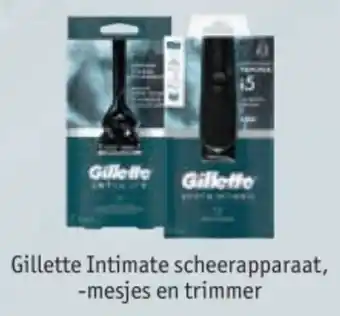 Kruidvat Gillette Intimate scheerapparaat, mesjes en trimmer aanbieding