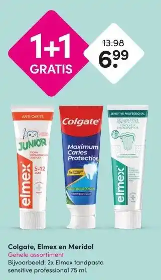 DA Colgate, Elmex en Meridol Gehele assortiment aanbieding