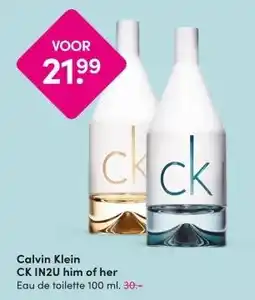 DA Calvin Klein CK IN2U him of her aanbieding