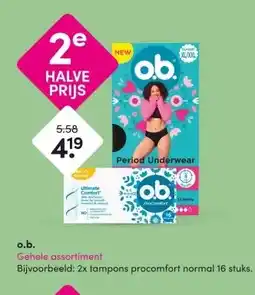 DA o.b. Gehele assortiment aanbieding
