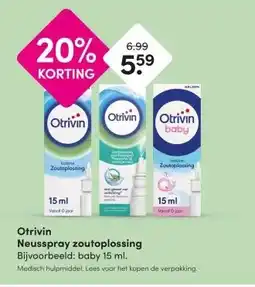 DA Otrivin Neusspray zoutoplossing aanbieding