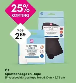 DA DA Sportbandage en -tape aanbieding