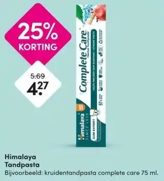 DA Himalaya Tandpasta aanbieding