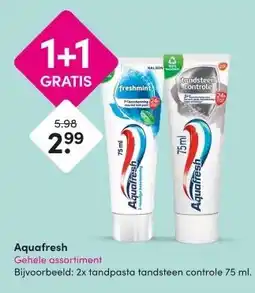DA Aquafresh Gehele assortiment aanbieding