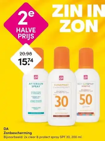 DA DA Zonbescherming aanbieding