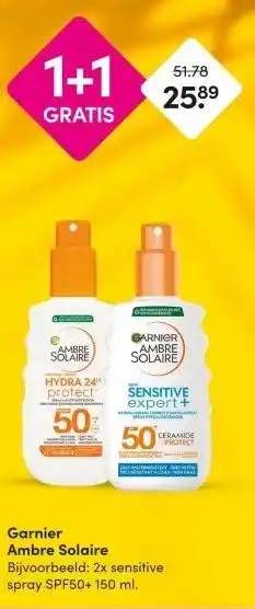 DA Garnier Ambre Solaire aanbieding