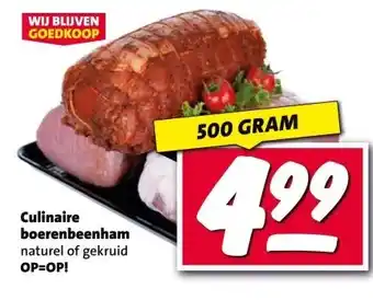 Nettorama Culinaire boerenbeenham aanbieding