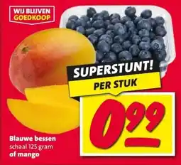 Nettorama Blauwe bessen of mango aanbieding