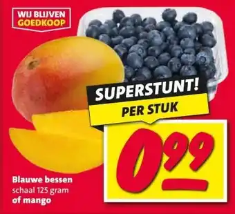 Nettorama Blauwe bessen of mango aanbieding