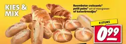 Nettorama Roomboter croissants, petit pains of kaiserbroodjes aanbieding