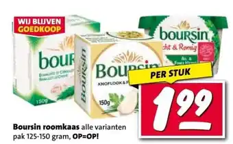 Nettorama Boursin roomkaas aanbieding