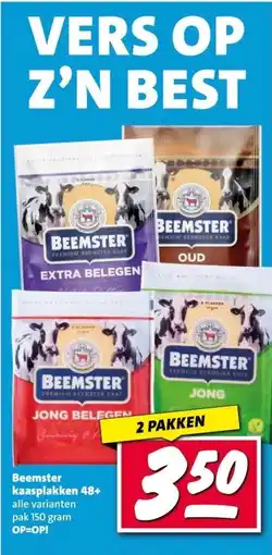 Nettorama Beemster kaasplakken 48+ aanbieding