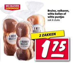 Nettorama Bruine, volkoren, witte bollen of witte puntjes aanbieding
