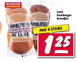 Nettorama Luxe hamburger broodjes aanbieding