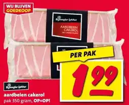 Nettorama aardbeien cakerol aanbieding