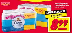 Nettorama Page toiletpapier compleet & schoon aanbieding