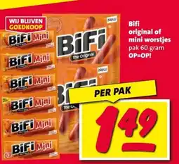 Nettorama Bifi original of mini worstjes aanbieding