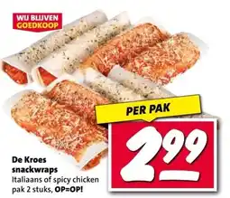 Nettorama De Kroes snackwraps aanbieding