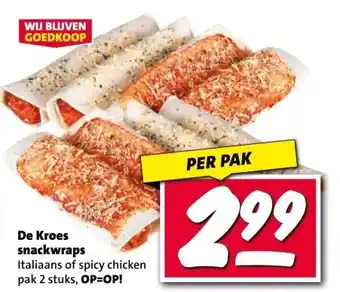 Nettorama De Kroes snackwraps aanbieding