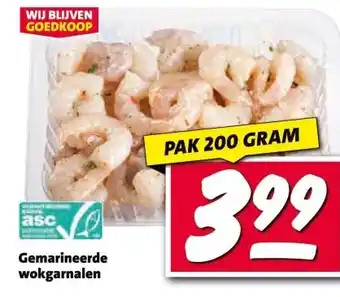Nettorama Gemarineerde wokgarnalen aanbieding