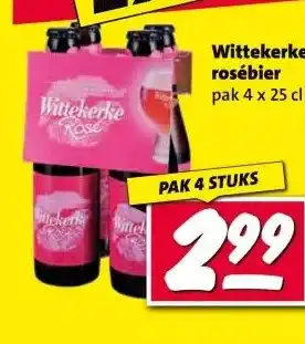 Nettorama Wittekerke rosébier aanbieding