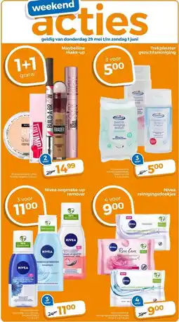 Trekpleister Maybelline make-up aanbieding