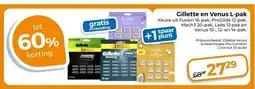 Trekpleister Gillette en Venus L-pak aanbieding