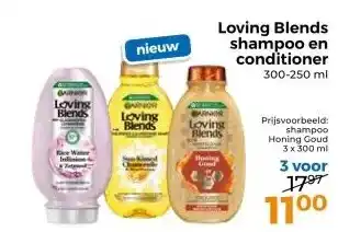 Trekpleister Loving Blends shampoo en conditioner 300-250 ml aanbieding